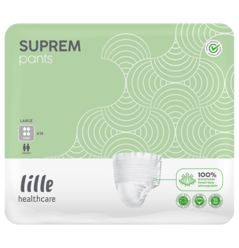 Artikelbild des Artikels “SUPREM PANTS LARGE (L) MAXI, Inkontinenzslips, 14 Stück “