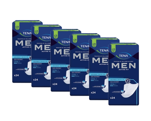 Artikelbild des Artikels “TENA Men Active Fit Level 1, Männer Inkontinenzeinlagen, 6 x 24 Stück “