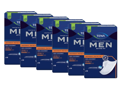 Artikelbild des Artikels “TENA Men Active Fit Level 3, Männer Inkontinenzeinlagen, 6 x 16 Stück “