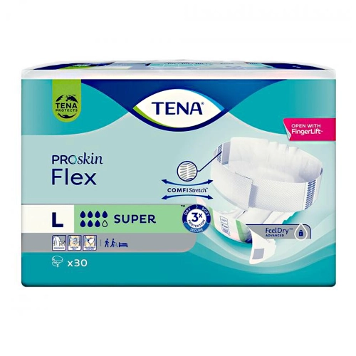 Artikelbild des Artikels “TENA ProSkin Flex Super L, Vorlagen mit Hüftbund, 3x30 Stück “