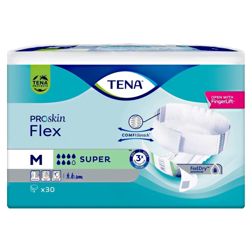 Artikelbild des Artikels “TENA ProSkin Flex Super M, Vorlagen mit Hüftbund, 3x30 Stück “