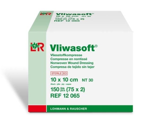 Artikelbild des Artikels “VLIWASOFT Vlieskompressen 10 x 10 cm, steril, 4lagig “