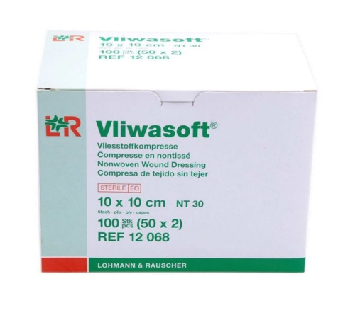 Artikelbild des Artikels “VLIWASOFT Vlieskompressen 10 x 10 cm, steril, 6lagig “