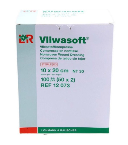 Artikelbild des Artikels “VLIWASOFT Vlieskompressen 10 x 20 cm, steril, 6lagig “