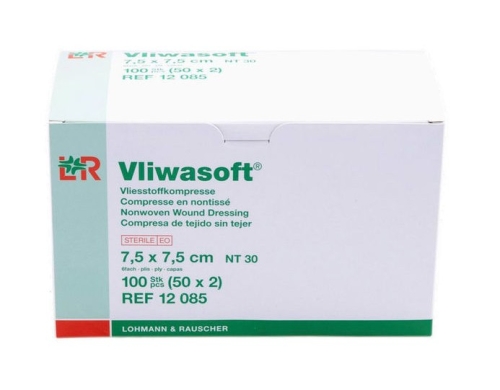 Artikelbild des Artikels “VLIWASOFT Vlieskompressen 7,5x 7,5 cm, steril, 6lagig “