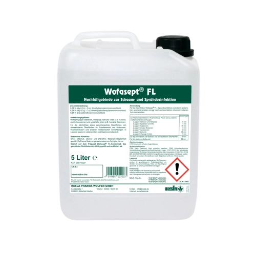 Artikelbild des Artikels “Sprühdesinfektion, Wofasept FL, 5 Liter-Kanister “