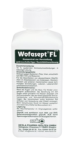 Artikelbild des Artikels “Flächendesinfektion, Wofasept FL Konzentrat, 250 ml “