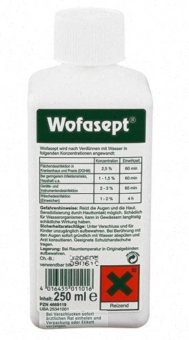 Artikelbild des Artikels “Wofasept Instrumenten- und Flächendesinfektion, 250 ml “