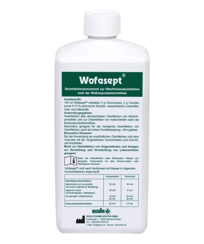 Artikelbild des Artikels “Wofasept Instrumenten- und Flächendesinfektion, 1 Liter “
