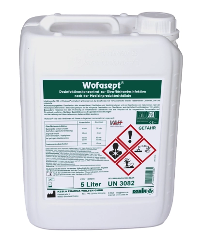 Artikelbild des Artikels “Wofasept Instrumenten- und Flächendesinfektion, 5 Liter “