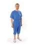 Patientenoverall kurz, mit Rücken- und Bein-RV, Jersey-2