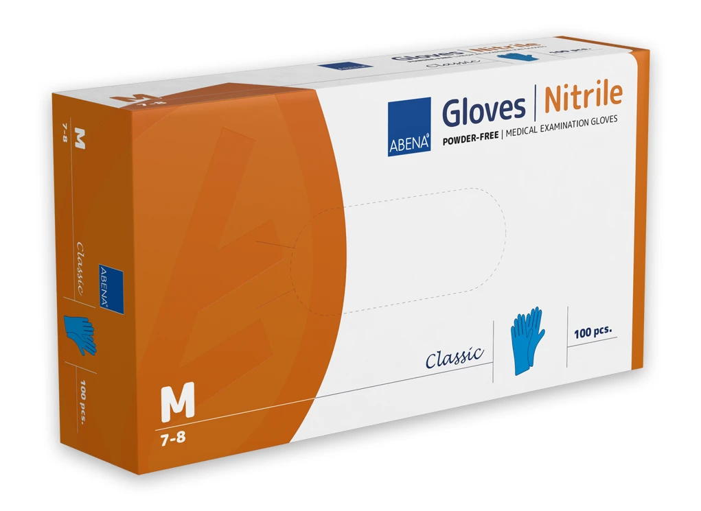 Artikelbild 1 des Artikels “Abena Classic Nitril Handschuhe puderfrei M (Medium)“