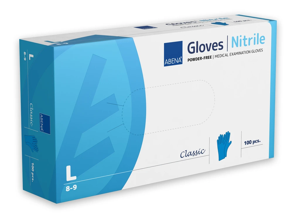 Artikelbild 1 des Artikels “Abena Classic Nitril Handschuhe puderfrei L (Large)“