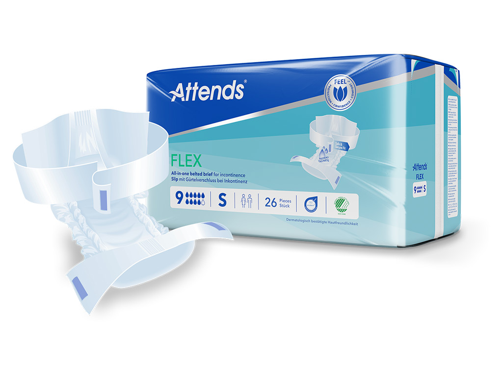 Artikelbild 1 des Artikels “Attends Flex 9 S Slip mit Hüftgürtel, 4x26 Stück “