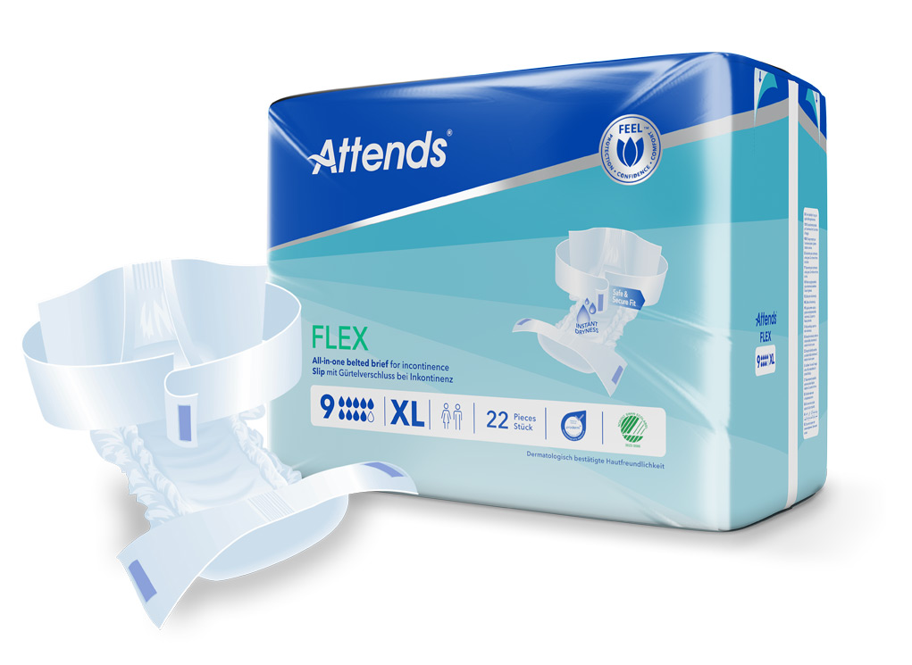 Artikelbild 1 des Artikels “Attends Flex 9 XL Slip mit Hüftgürtel, 4x22 Stück “