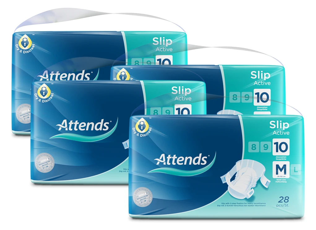 Artikelbild 1 des Artikels “Attends Slip Active 10 Medium, Windelhosen, 112 Stück “