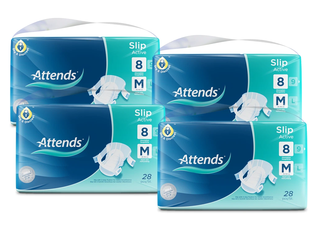 Artikelbild 1 des Artikels “Attends Slip Active 8 Medium, Windelhosen, 112 Stück “