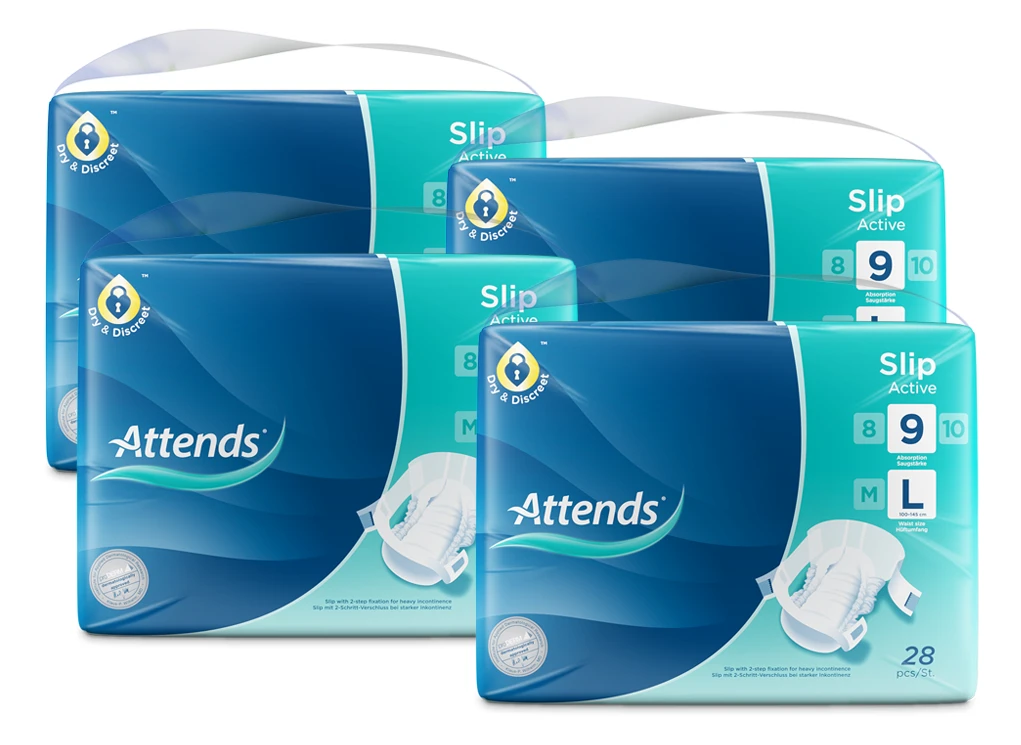 Artikelbild 1 des Artikels “Attends Slip Active 9 Large, Windelhosen, 112 Stück “