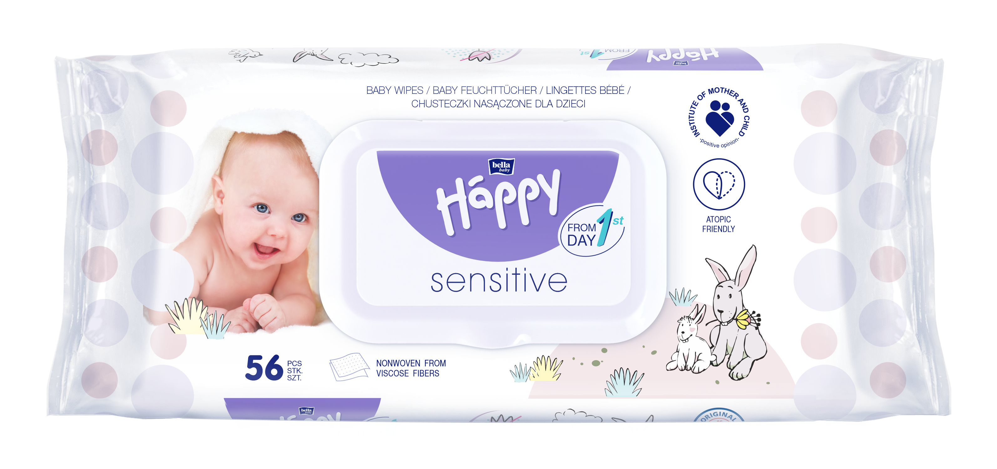 Artikelbild 1 des Artikels “Bella Happy Baby Feuchttücher SENSITIV, 12x56 Stück “