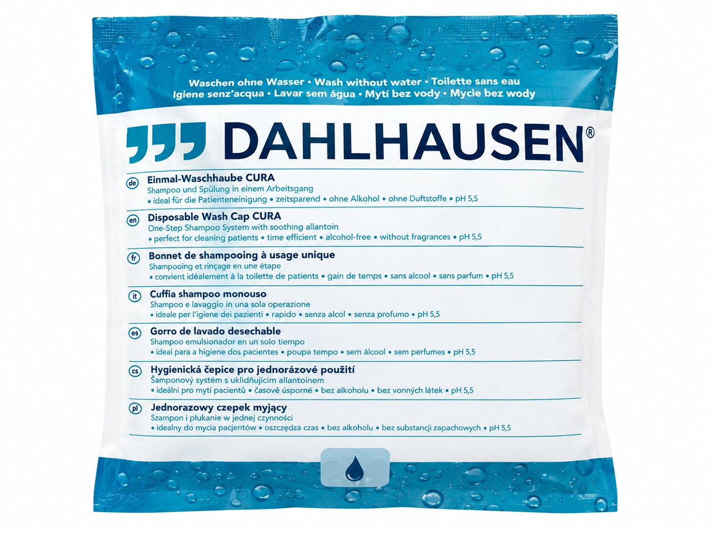 Artikelbild 1 des Artikels “Dahlhausen Waschhaube CURA Shampoo + Spülung, 1 Stück “