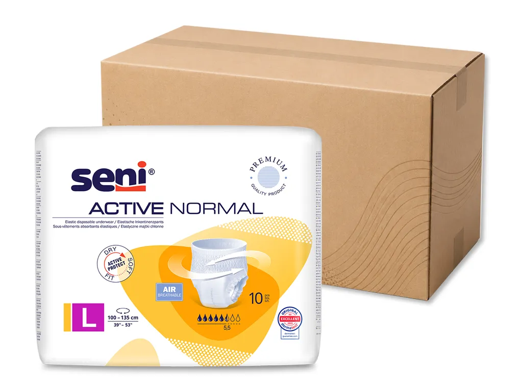 Artikelbild 1 des Artikels “Vorteilspack Seni Active Normal Inkontinenzpants L für Hüftumfang 100-135 cm“