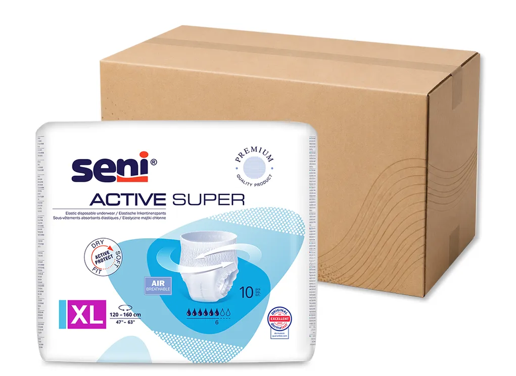 Artikelbild 1 des Artikels “Vorteilspack Seni Active Super Inkontinenzpants XL für Hüftumfang 120-160 cm“