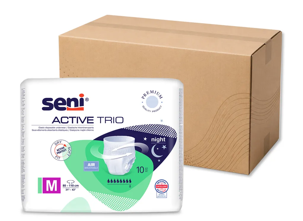 Artikelbild 1 des Artikels “Vorteilspack Seni Active Trio Inkontinenzpants M für Hüftumfang 80-110 cm“