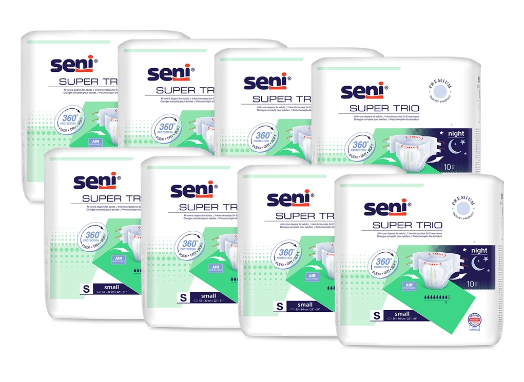 Artikelbild 1 des Artikels “Seni Super Trio S, Windelhosen für die Nacht, 8x10 Stück “