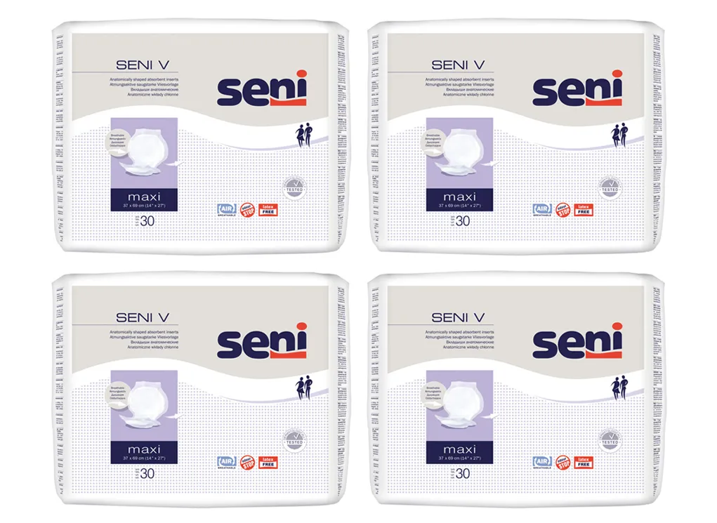 Artikelbild 1 des Artikels “SENI V Vlies Maxi, anatomisch geformte Vorlagen, 4x30 Stück “
