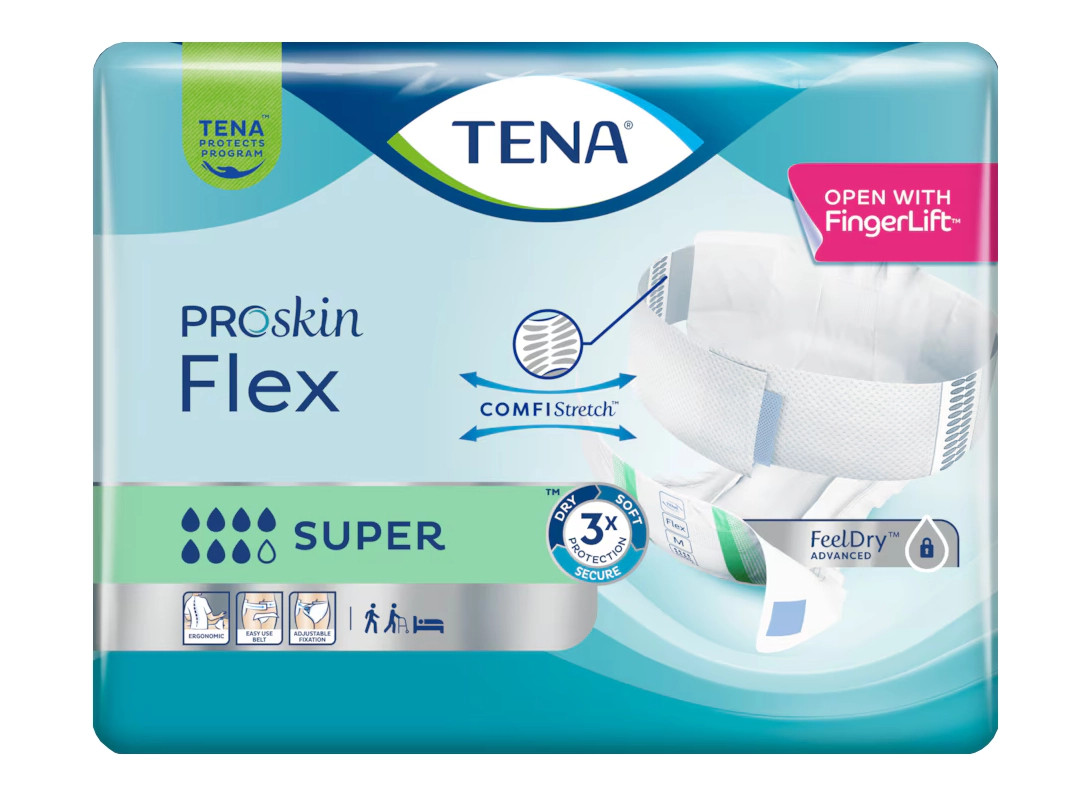 Artikelbild 1 des Artikels “TENA ProSkin Flex Super XL, Vorlagen mit Hüftbund, 3x30 Stück “