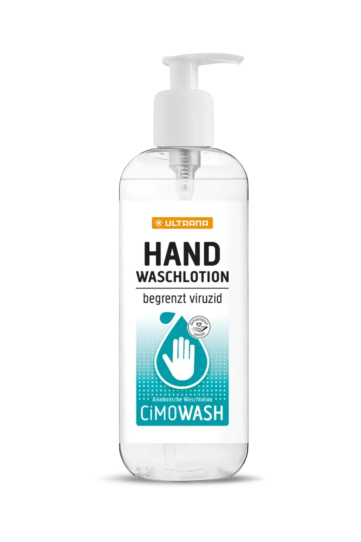 Artikelbild 1 des Artikels “Ultrana CimoWash alkoholische Handwaschlotion 500 ml Flasche mit Pumpspender“