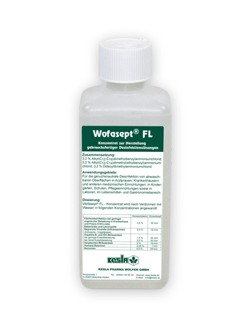 Artikelbild 1 des Artikels “Flächendesinfektion, Wofasept FL Konzentrat, 250 ml “