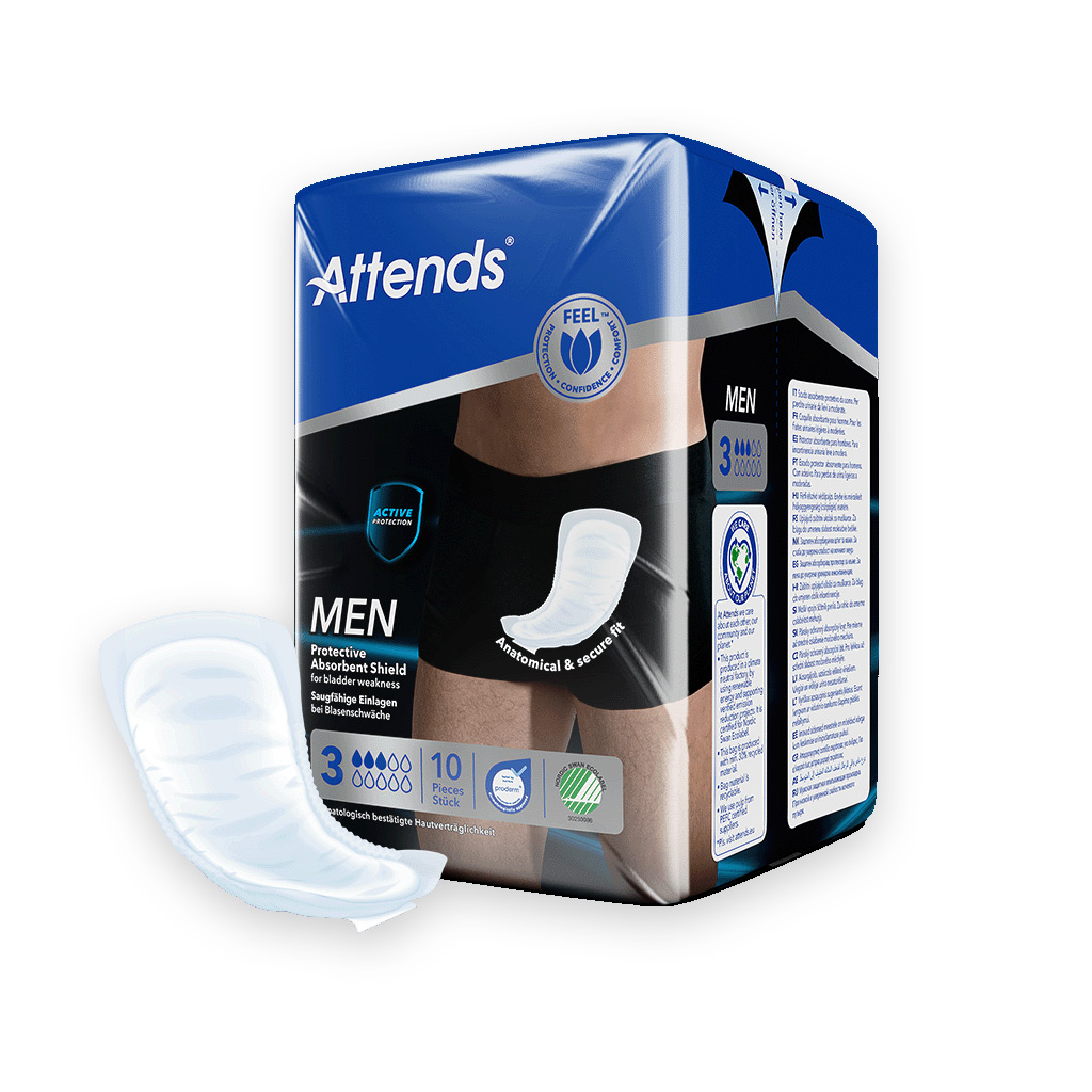 Artikelbild 2 des Artikels “Attends Men 3 Protective Absorbent Shield, 6x10 Stück “
