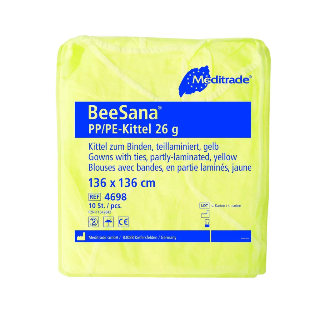 Artikelbild 2 des Artikels “BeeSana PP/PE-Kittel, 136 x 136 cm, gelb “