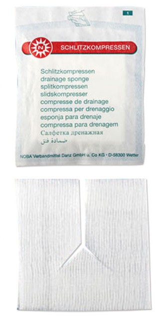 Artikelbild 2 des Artikels “Schlitzkompressen 7,5x7,5 cm, steril, 12-fach, 40x2 Stück “