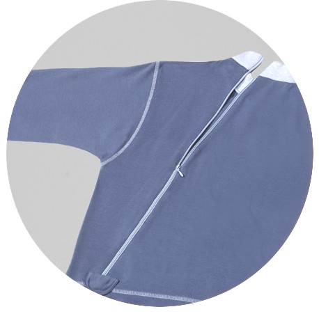 Artikelbild 2 des Artikels “Pflegeoverall suprima 4706, Rückenreißverschluss, CareBasic 033 hellblau | M | ganzer Arm“