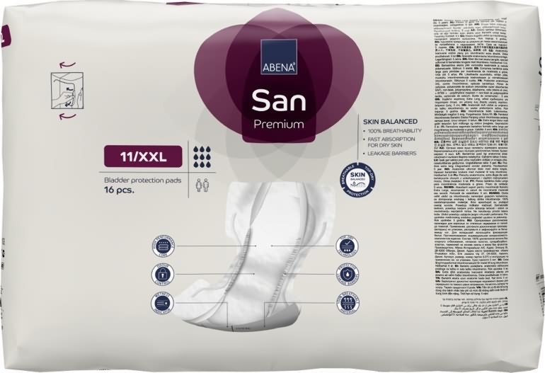 Artikelbild 3 des Artikels “Inkontinenzvorlagen Abena San Premium Nr. 11 XXL 16 Stück “