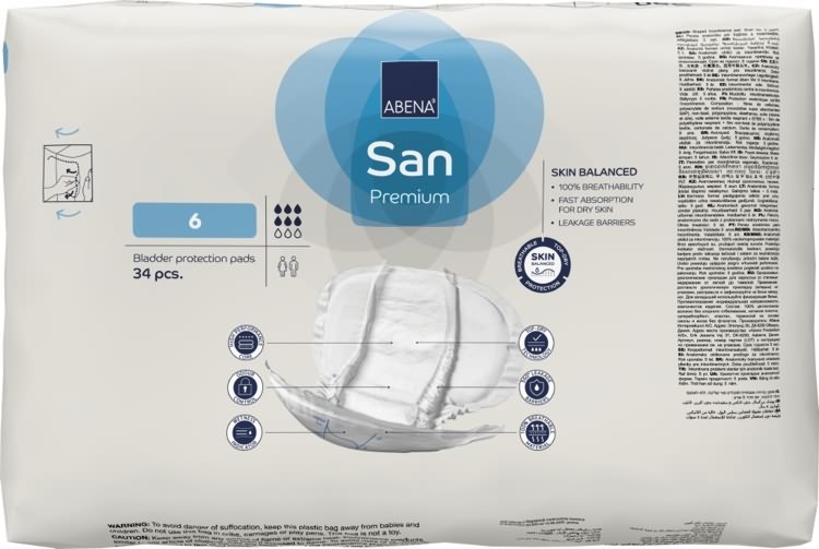 Artikelbild 3 des Artikels “Inkontinenzvorlagen Abena San Premium Nr. 6, 34 Stück “