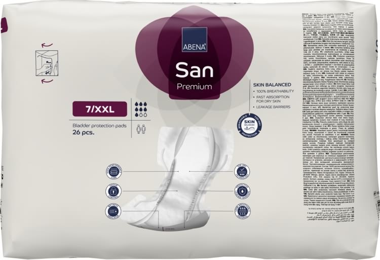 Artikelbild 3 des Artikels “Inkontinenzvorlagen Abena San Premium Nr. 7 XXL, 26 Stück “
