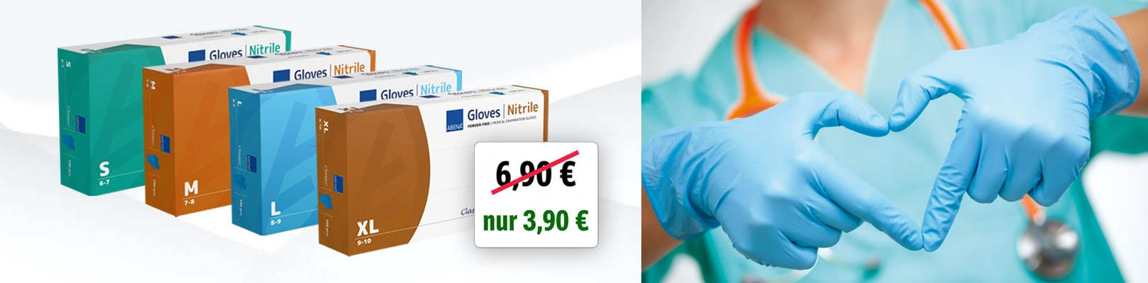 Aktion Abena Nitril Handschuhe nur 3,90 €