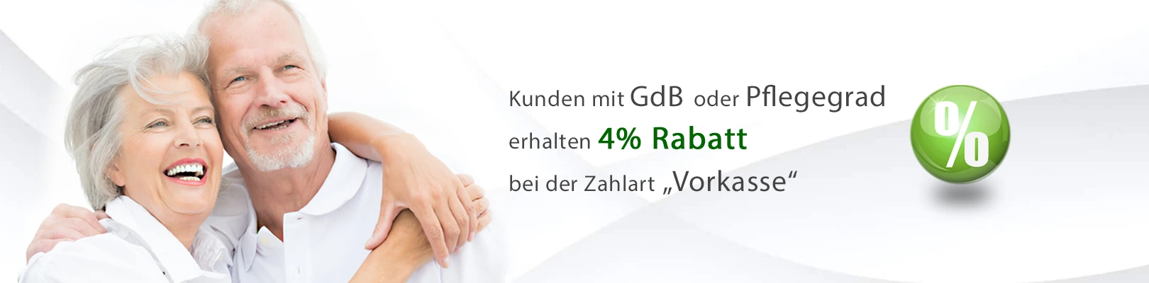 2 - Rabatt Pflegegrad oder Schwerbehinderten-Ausweis