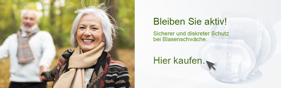 2 - Aktiv trotz Blasenschwäche, Inkontinenzmaterial online kaufen!